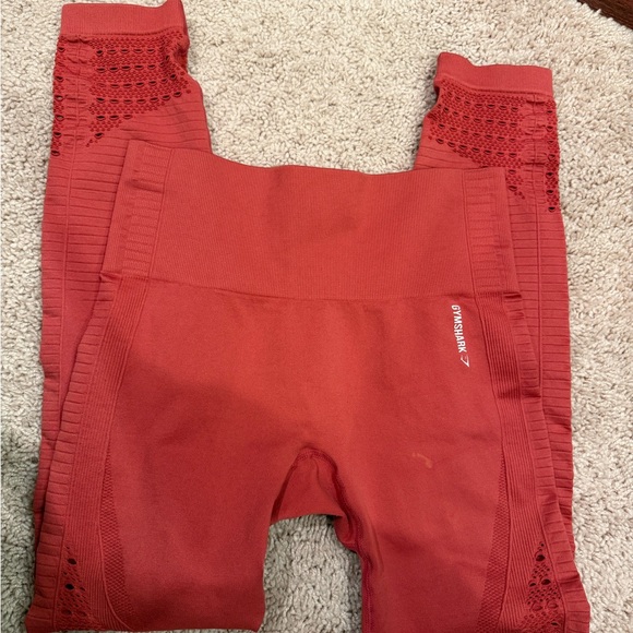 Gymshark Red Marl Energy Seamless Leggings - Picture 10 of 10